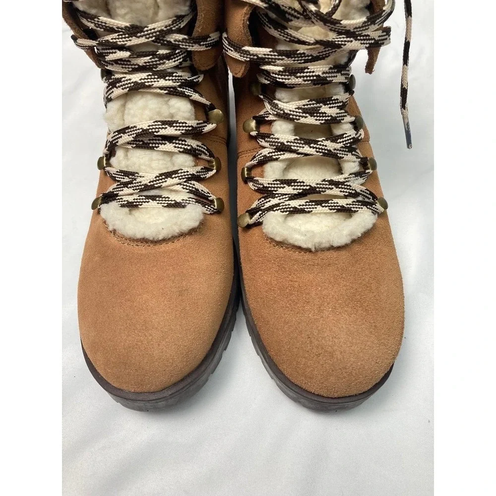 Skechers Brown Suede Lace Up‎ Hiking Snow Boots 8.5 - Picture 11 of 11